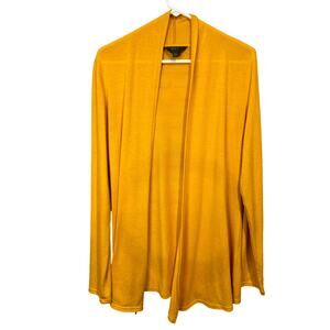 mix by 41 hawthorn open cardigan sweater yellow long sleeve women's size large